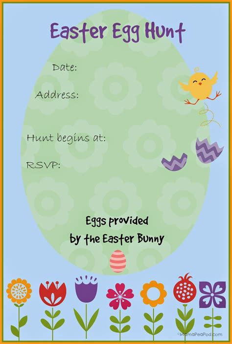 Easter Gift Invitation Template