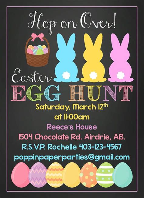 Easter invitation template design 1