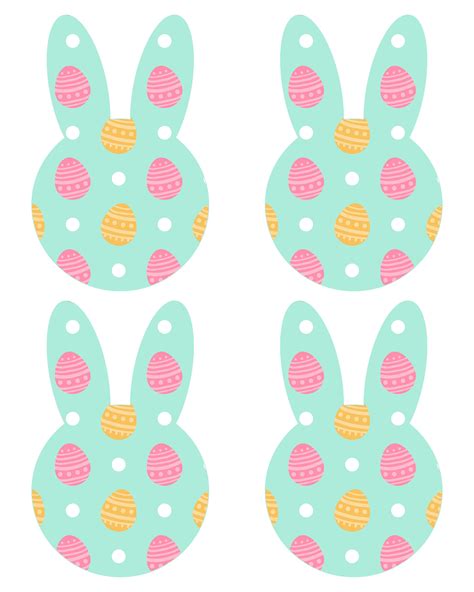 Example of Easter party decorations with printable borders