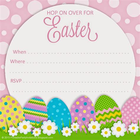 Easter Party Invitation Template