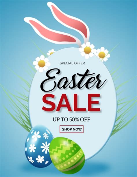 Easter Sale Flyer Template