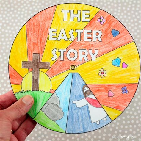 Easter Sunday Story Wheel Printable