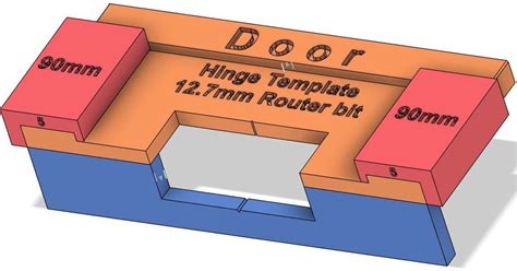 Easy Door Hinge Template