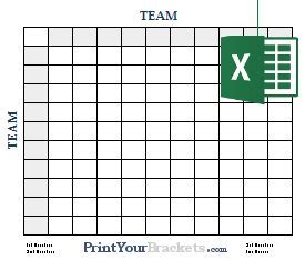 Easy Football Squares Template Wins