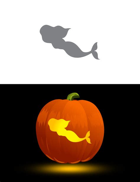 Easy Mermaid Pumpkin Carving