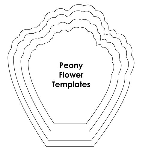 Easy Paper Flower Petal Templates Image