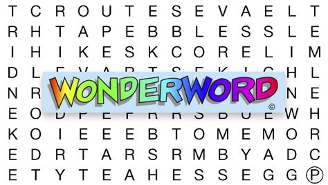 Easy Printable Wonderword Puzzles