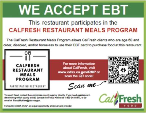 Eligibility for Using EBT at Restaurants