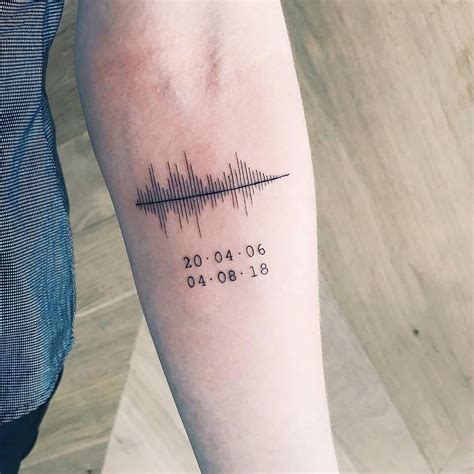 Echocardiogram waveform tattoos for uniqueness