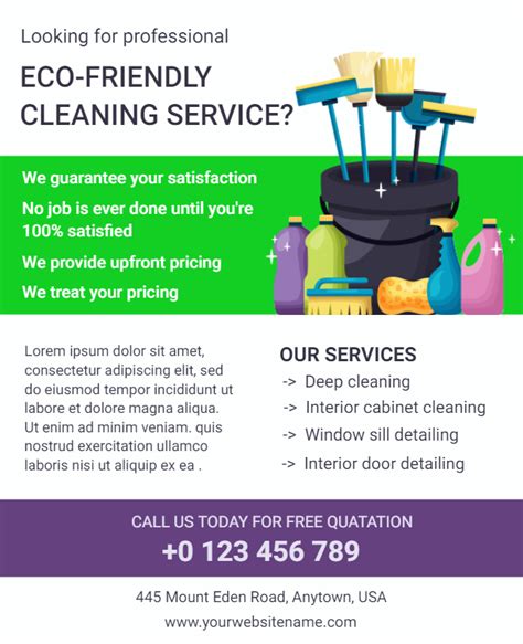 Eco-Friendly Cleaning Service Flyer