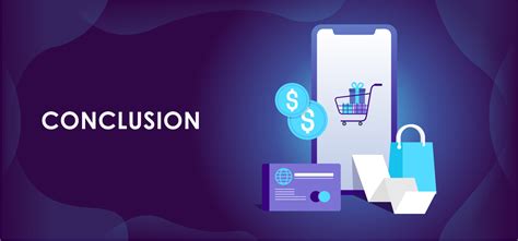 E-commerce conclusion with a summary of the key points