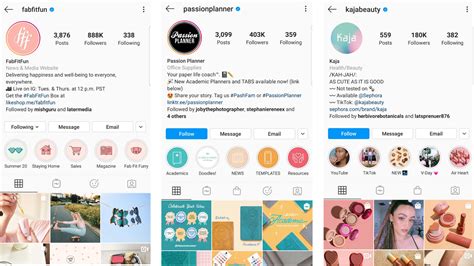 E-commerce Instagram Profile