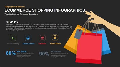 E-commerce PPT template with a professional background