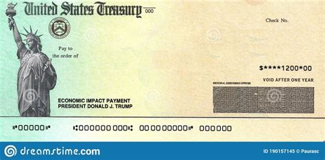 Economic Stimulus Check Template