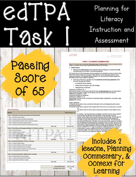 edTPA Task 1 Template Example 3