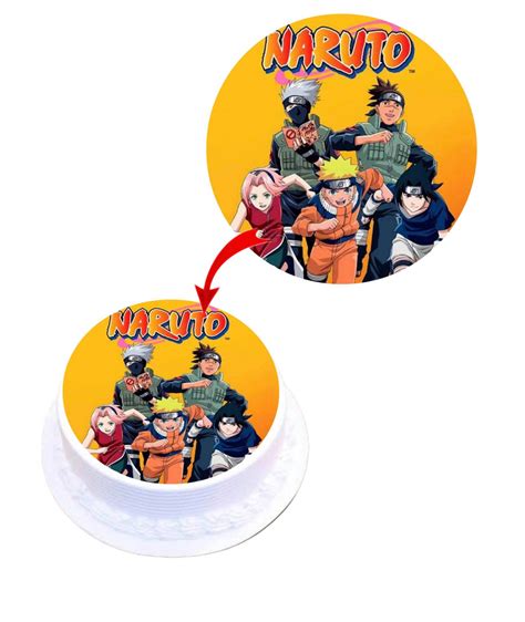 Edible Naruto cake toppers