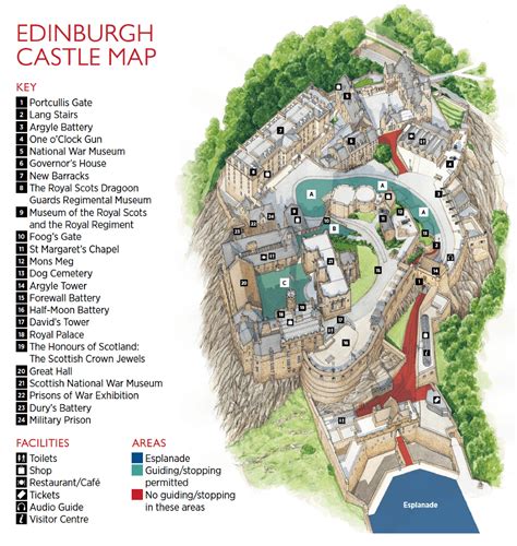 Edinburgh Castle map