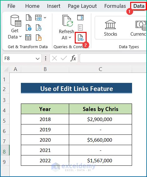 Edit Links in Excel