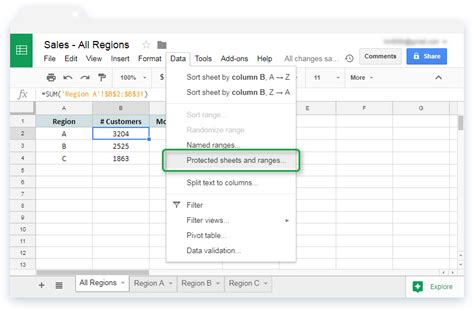 Edit protected cells in Google Sheets