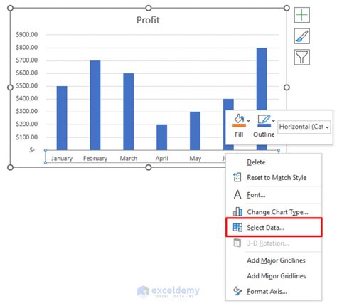 Edit X Axis Values