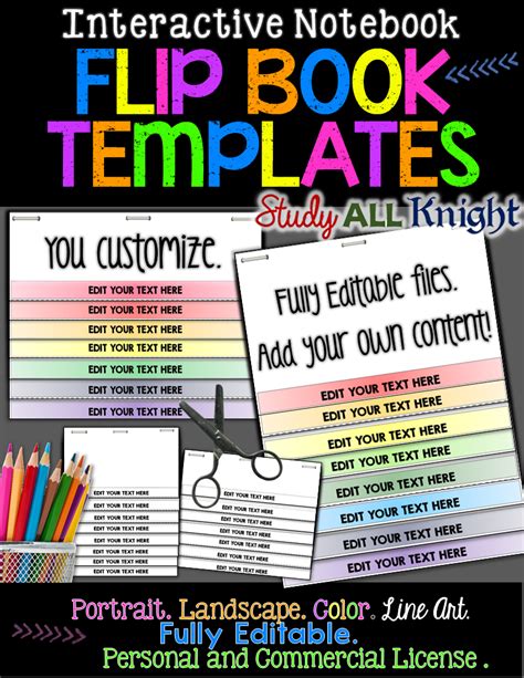 Editable Flip Book Template Design