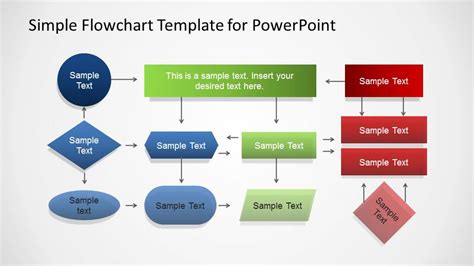 Editable Flow Chart Template For PowerPoint