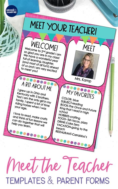 Editable Meet the Teacher template examples