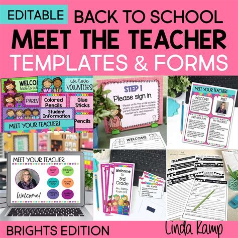 Editable Meet the Teacher templates