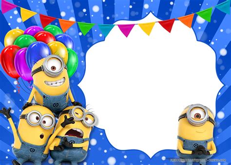 Editable Minion Invitation Templates