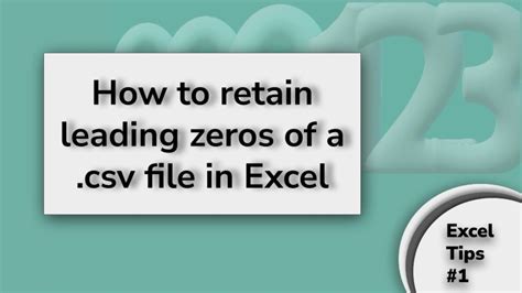 Editing CSV for Leading Zeros