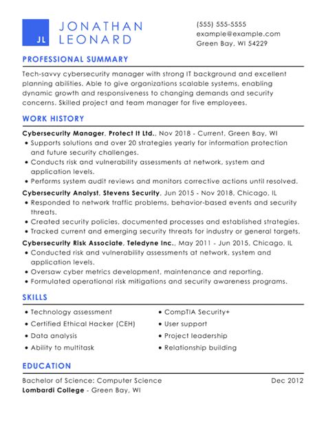 Editing Cyber Security Resume