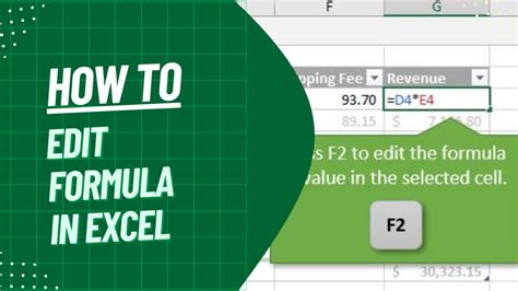 Understanding the Basics of Editing Formulas