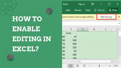 Editing in Excel