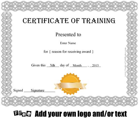 Education Certificate Template