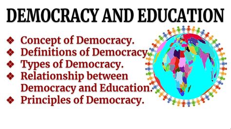 Description of education for democracy