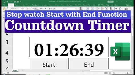 Education and Learning with Excel Countdown