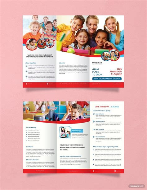 Education Program Brochure Template