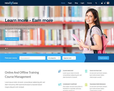 Education Web Template Design Elements