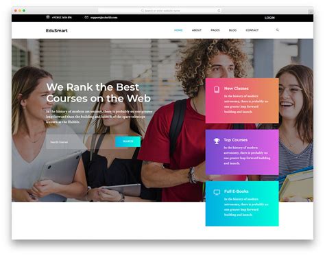 Education Web Template Layout