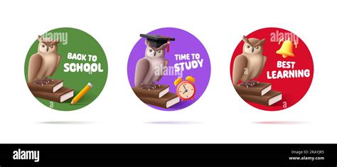 Education with Round Stickers