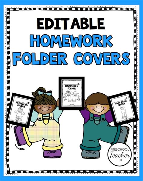 Educational Folder Covers for Kids