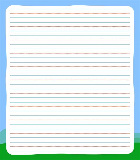 Educational Lined Handwriting Paper