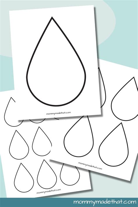 Educational Raindrop Template