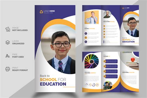 Educational Tri-Fold Brochure Template