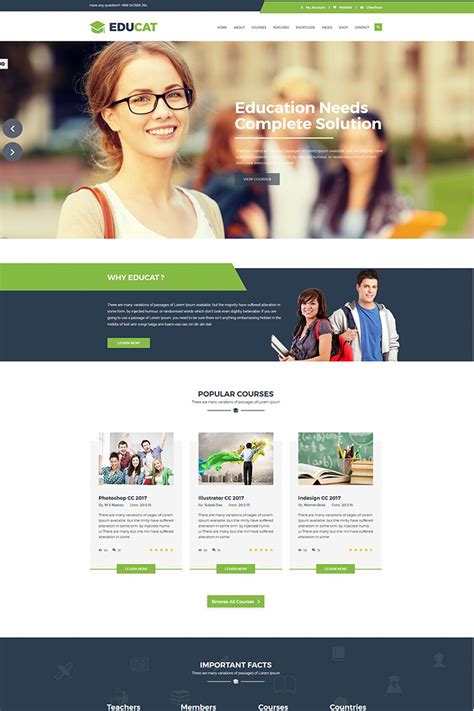 Educational Website Template