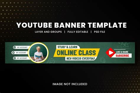 Educational YouTube banner template