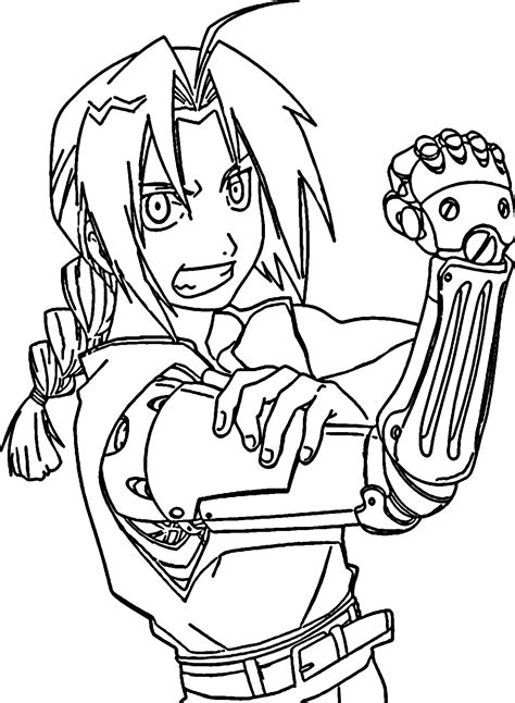 Edward Elric Coloring Page