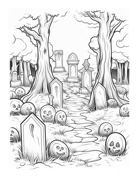 Eerie Coloring Pages