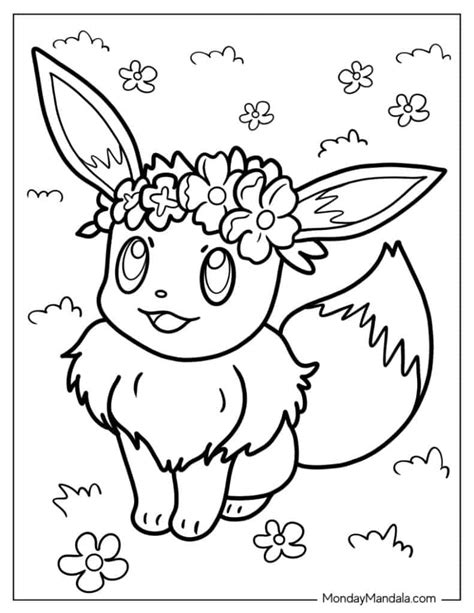 Eevee Coloring Page