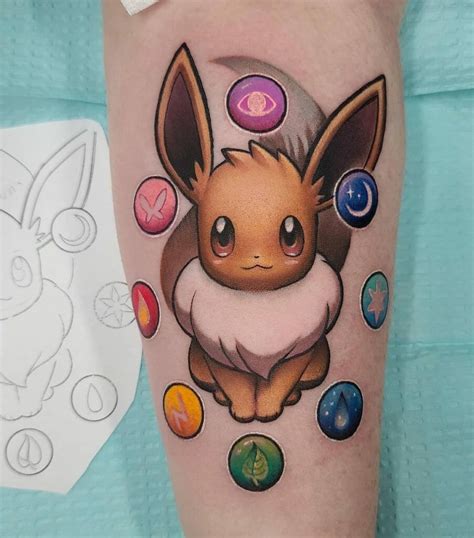 Eevee Tattoo Designs